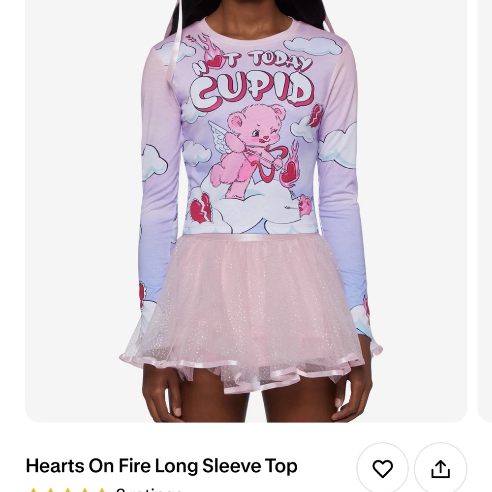 ♥️ Sugar Thrillz Heart on Fire Valentines Teddy Dolls Kill Not Today Cupid M 🧸 - Picture 9 of 13